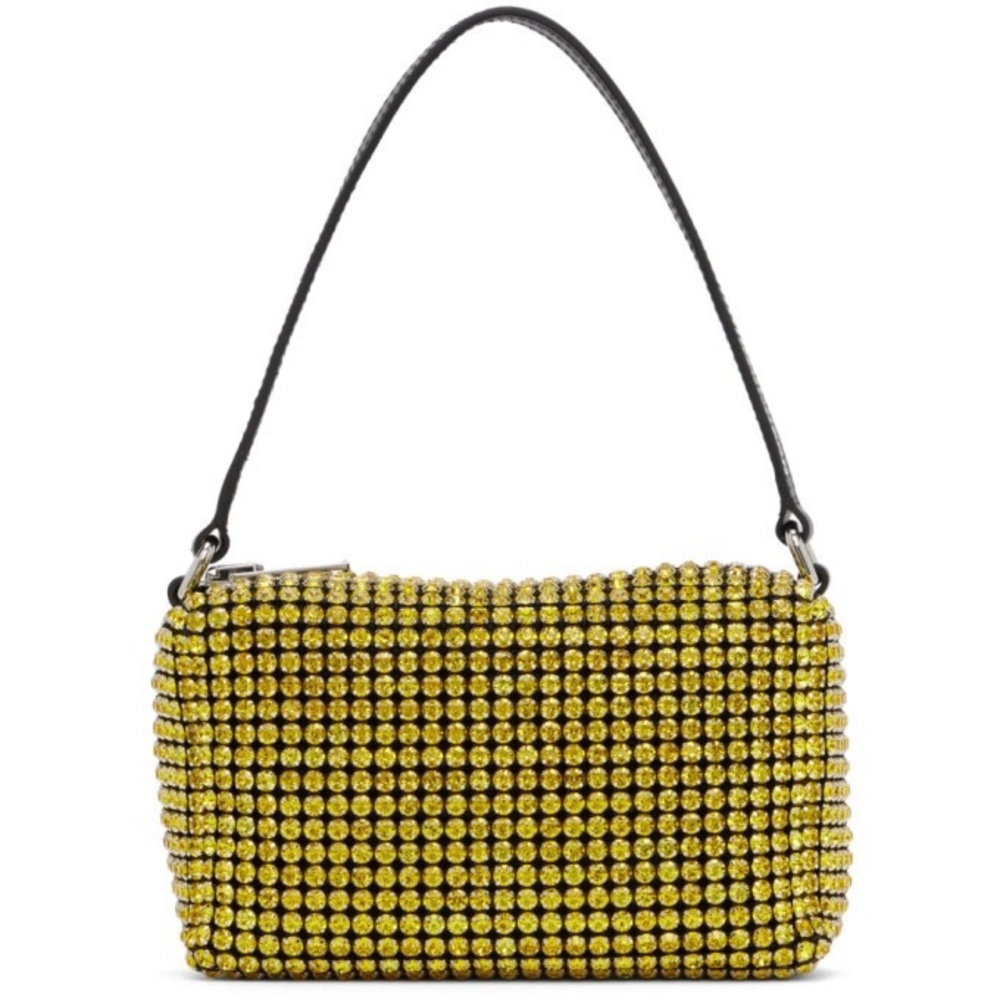 Alexander Wang Heiress Rhinestone Pouch Yellow
